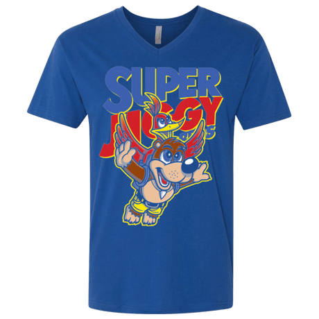 T-Shirts Royal / X-Small Super Jiggy Bros Men's Premium V-Neck