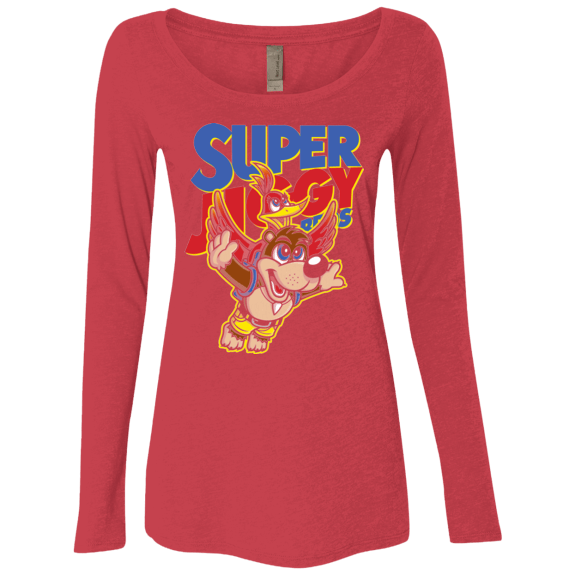 T-Shirts Vintage Red / Small Super Jiggy Bros Women's Triblend Long Sleeve Shirt