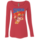T-Shirts Vintage Red / Small Super Jiggy Bros Women's Triblend Long Sleeve Shirt