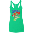 T-Shirts Envy / X-Small Super Jiggy Bros Women's Triblend Racerback Tank