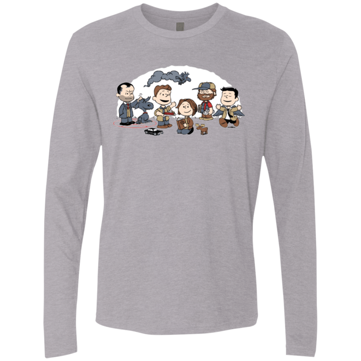T-Shirts Heather Grey / Small Super Nutural Men's Premium Long Sleeve
