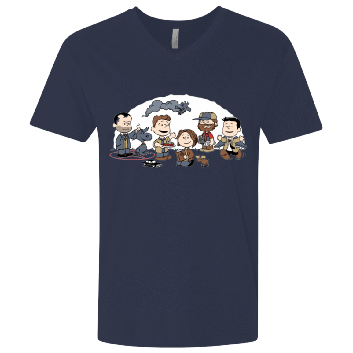 T-Shirts Midnight Navy / X-Small Super Nutural Men's Premium V-Neck