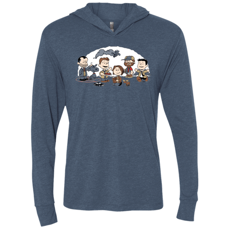 T-Shirts Indigo / X-Small Super Nutural Triblend Long Sleeve Hoodie Tee