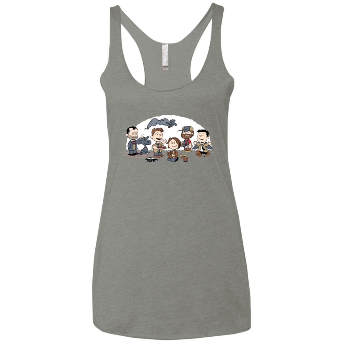 T-Shirts Venetian Grey / X-Small Super Nutural Women's Triblend Racerback Tank