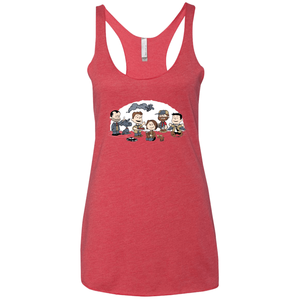 T-Shirts Vintage Red / X-Small Super Nutural Women's Triblend Racerback Tank