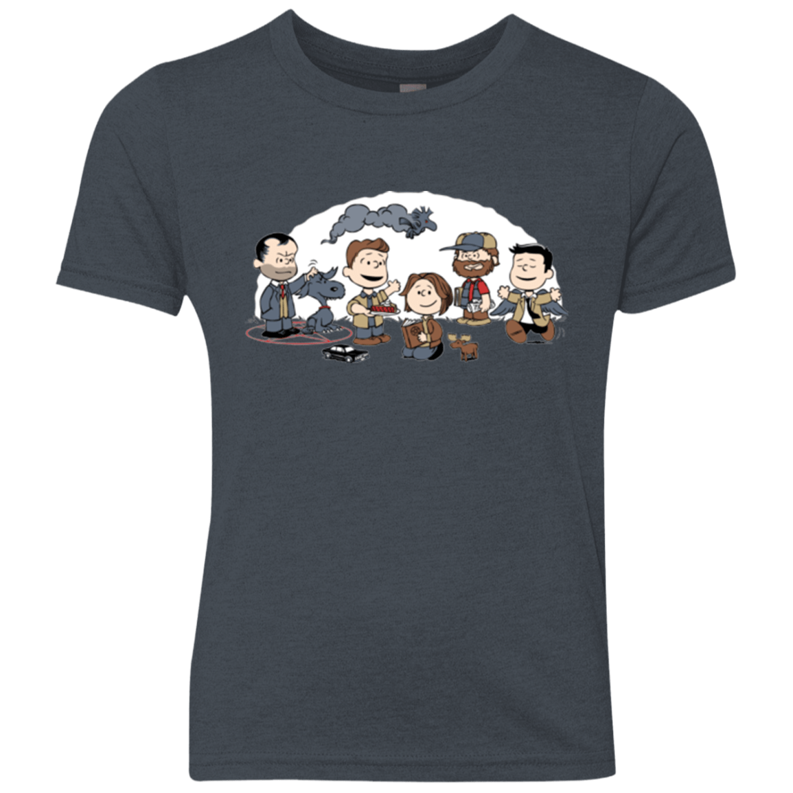 T-Shirts Vintage Navy / YXS Super Nutural Youth Triblend T-Shirt