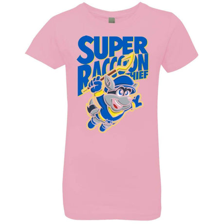 T-Shirts Light Pink / YXS Super Racoon Thief Girls Premium T-Shirt