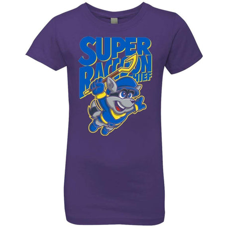 T-Shirts Purple Rush / YXS Super Racoon Thief Girls Premium T-Shirt