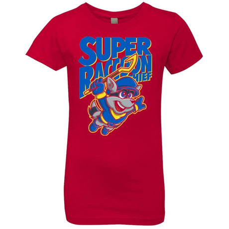 T-Shirts Red / YXS Super Racoon Thief Girls Premium T-Shirt