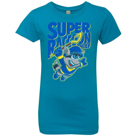 T-Shirts Turquoise / YXS Super Racoon Thief Girls Premium T-Shirt