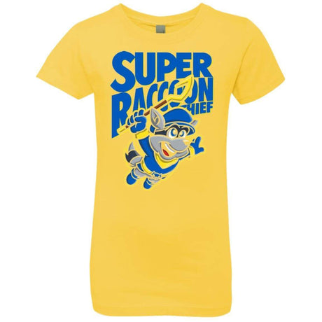 T-Shirts Vibrant Yellow / YXS Super Racoon Thief Girls Premium T-Shirt