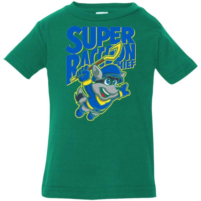 T-Shirts Kelly / 6 Months Super Racoon Thief Infant Premium T-Shirt