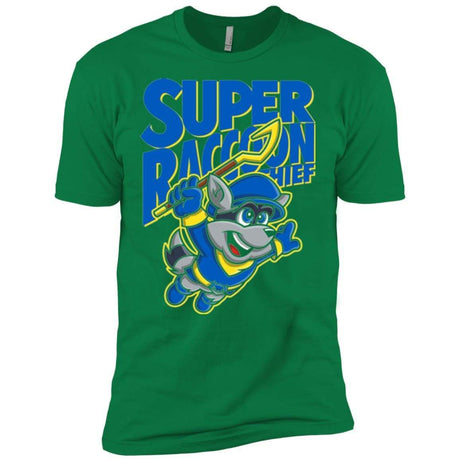 T-Shirts Kelly Green / X-Small Super Racoon Thief Men's Premium T-Shirt