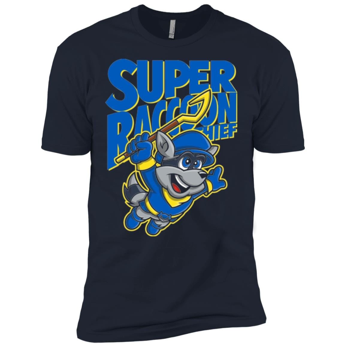 T-Shirts Midnight Navy / X-Small Super Racoon Thief Men's Premium T-Shirt