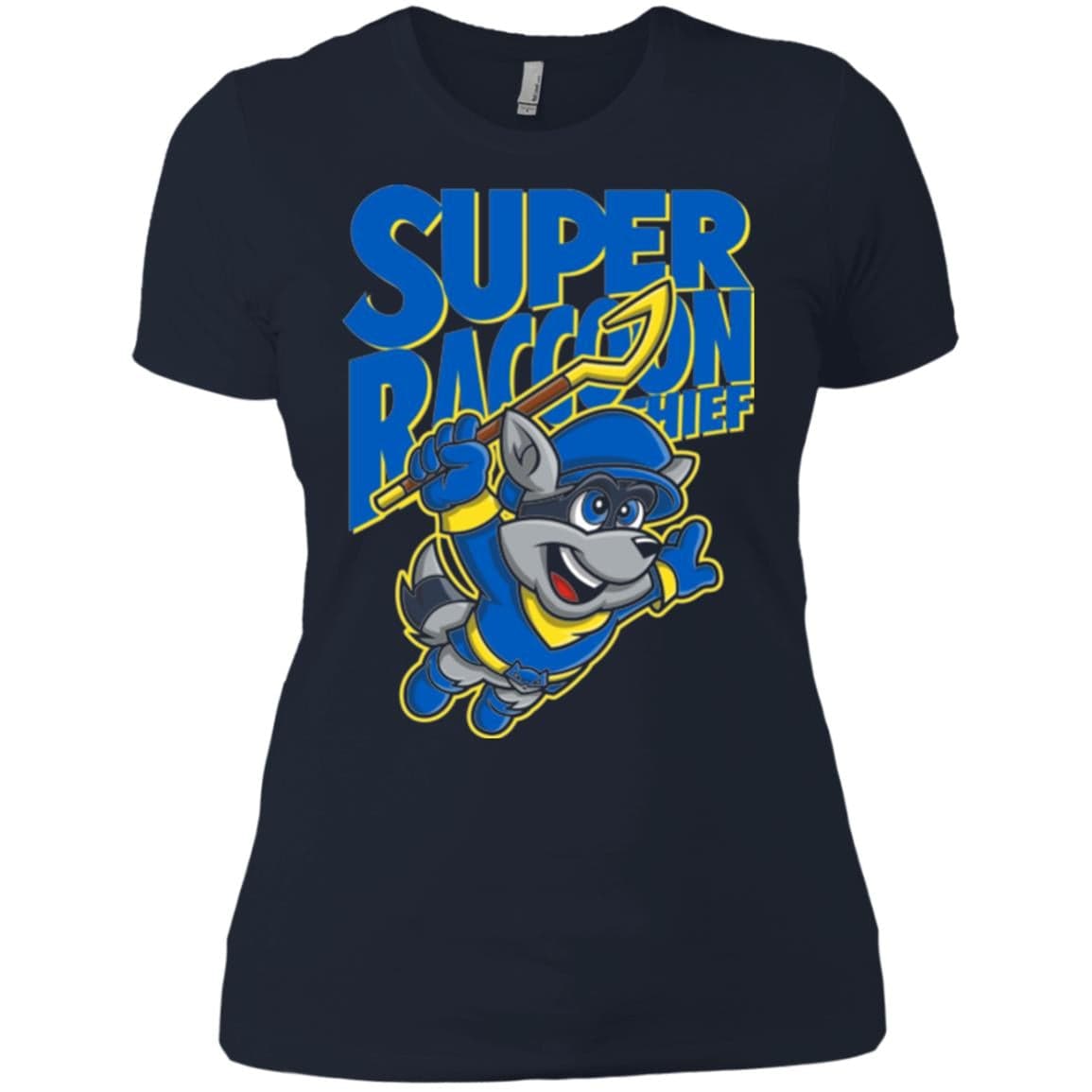 T-Shirts Midnight Navy / X-Small Super Racoon Thief Women's Premium T-Shirt