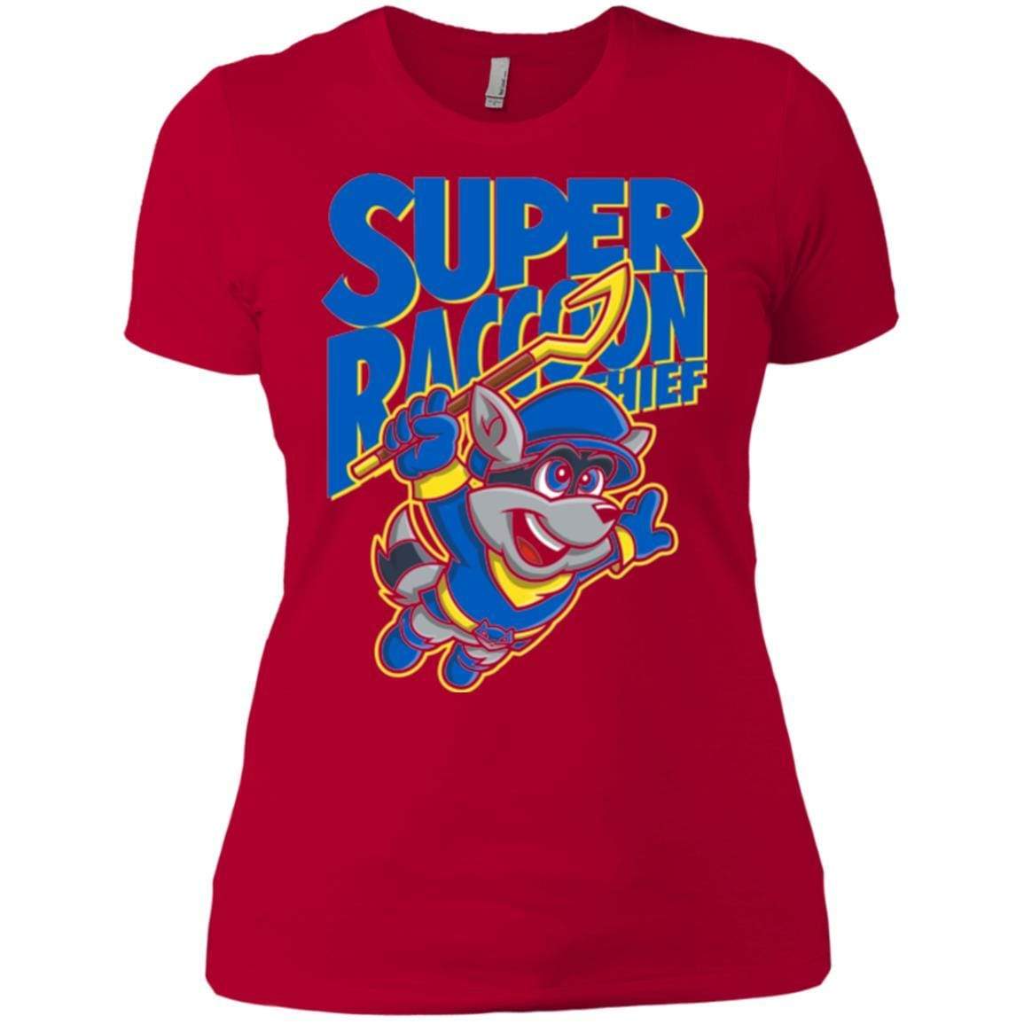 T-Shirts Red / X-Small Super Racoon Thief Women's Premium T-Shirt