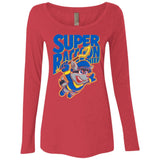 T-Shirts Vintage Red / Small Super Racoon Thief Women's Triblend Long Sleeve Shirt