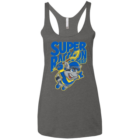 T-Shirts Premium Heather / X-Small Super Racoon Thief Women's Triblend Racerback Tank