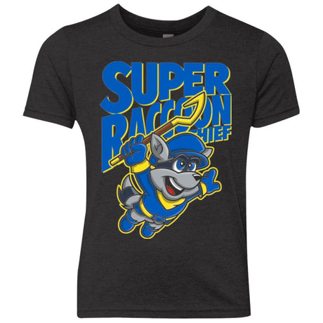 T-Shirts Vintage Black / YXS Super Racoon Thief Youth Triblend T-Shirt