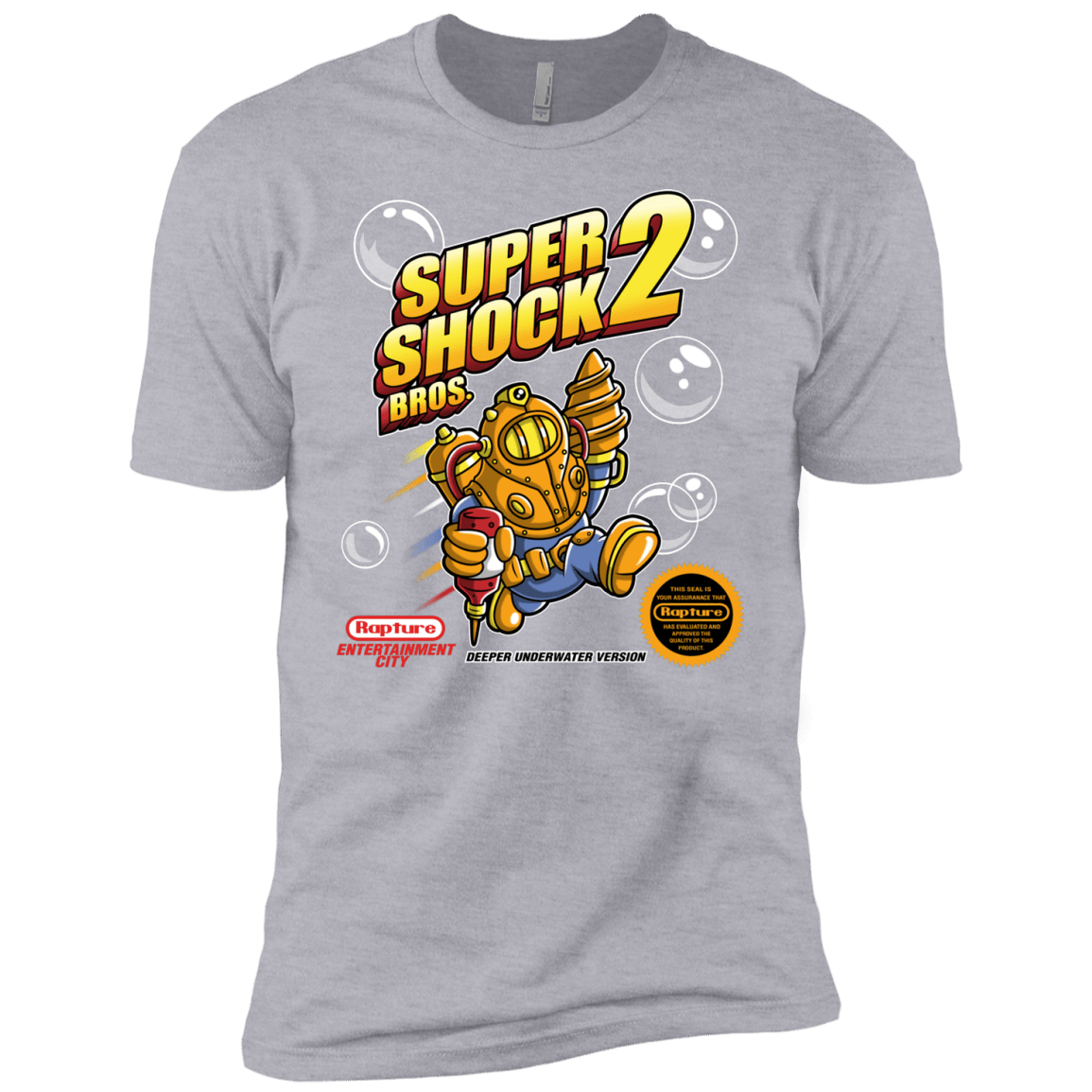T-Shirts Heather Grey / YXS Super Shock Bros 2 Boys Premium T-Shirt