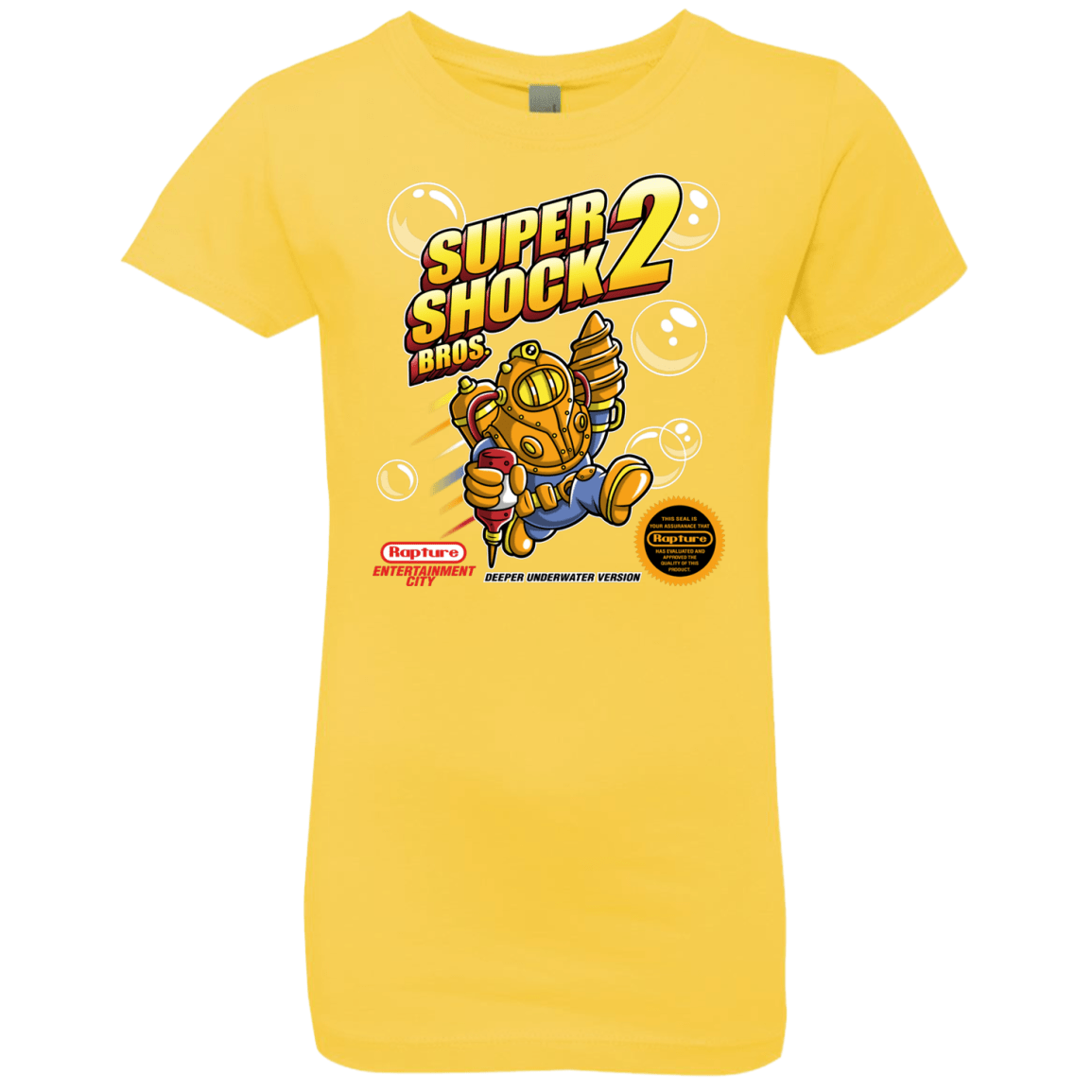 T-Shirts Vibrant Yellow / YXS Super Shock Bros 2 Girls Premium T-Shirt