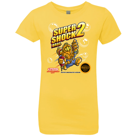 T-Shirts Vibrant Yellow / YXS Super Shock Bros 2 Girls Premium T-Shirt