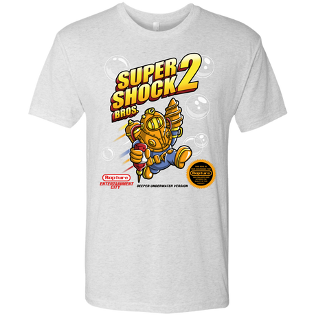 T-Shirts Heather White / Small Super Shock Bros 2 Men's Triblend T-Shirt