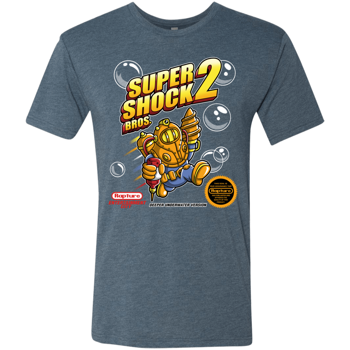 T-Shirts Indigo / Small Super Shock Bros 2 Men's Triblend T-Shirt