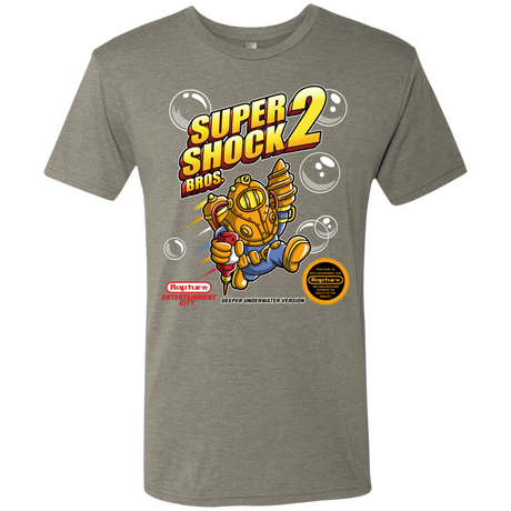 T-Shirts Venetian Grey / Small Super Shock Bros 2 Men's Triblend T-Shirt