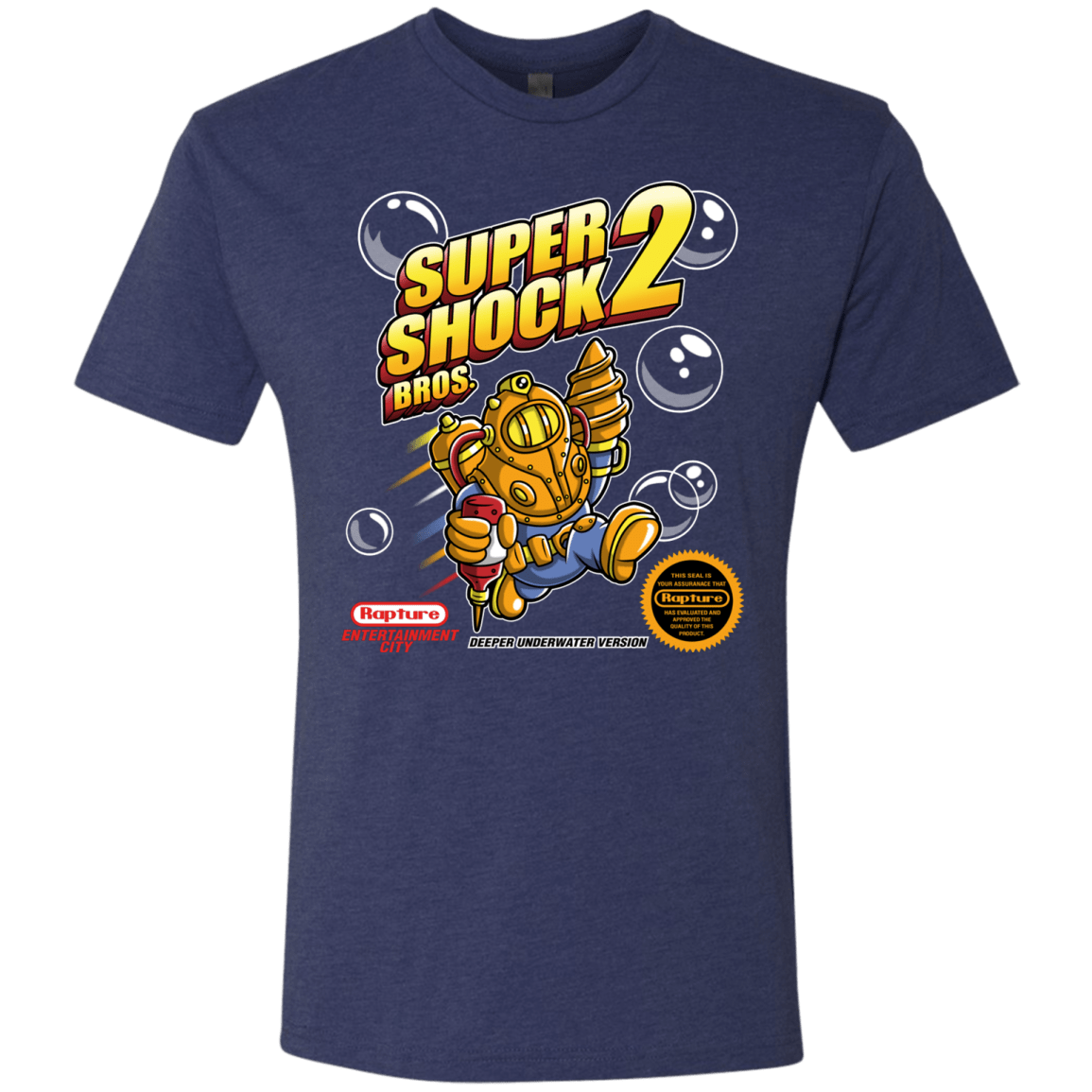 T-Shirts Vintage Navy / Small Super Shock Bros 2 Men's Triblend T-Shirt