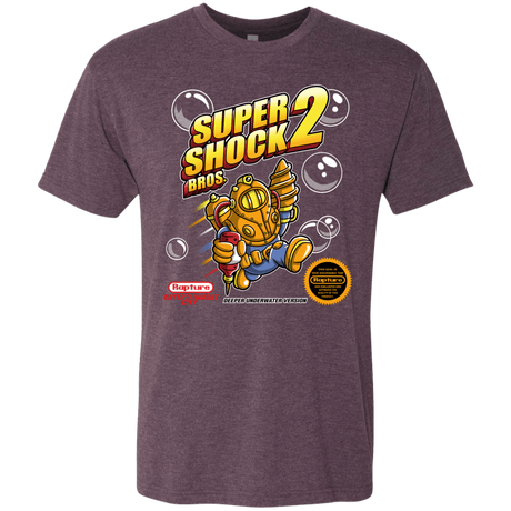 T-Shirts Vintage Purple / Small Super Shock Bros 2 Men's Triblend T-Shirt
