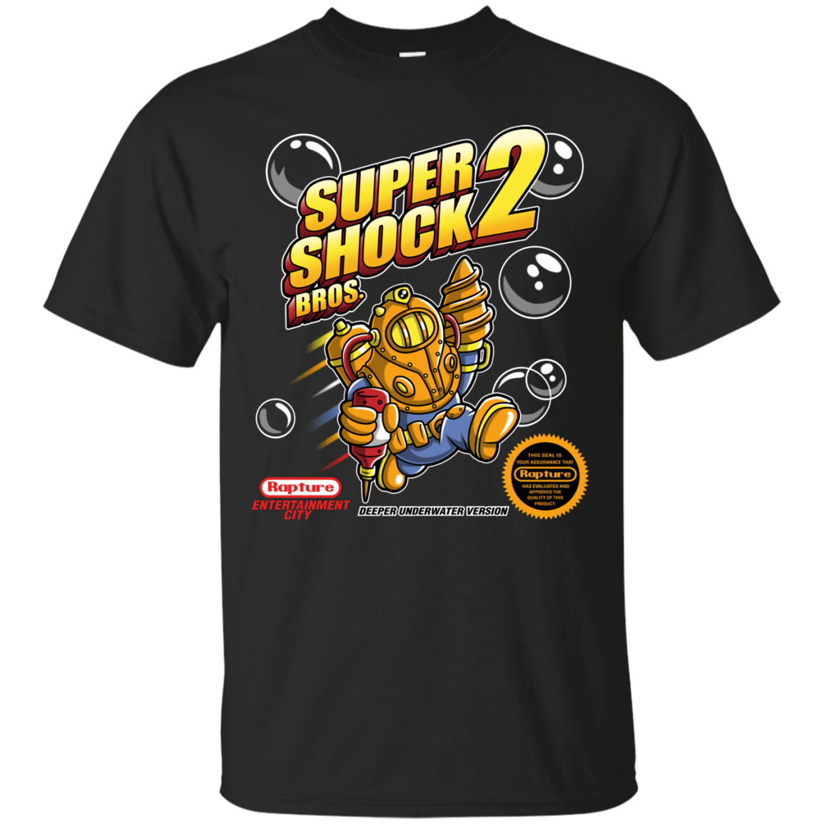 T-Shirts Black / Small Super Shock Bros 2 T-Shirt