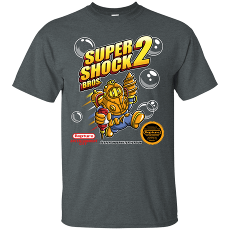 T-Shirts Dark Heather / Small Super Shock Bros 2 T-Shirt