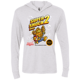 T-Shirts Heather White / X-Small Super Shock Bros 2 Triblend Long Sleeve Hoodie Tee