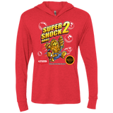 T-Shirts Vintage Red / X-Small Super Shock Bros 2 Triblend Long Sleeve Hoodie Tee