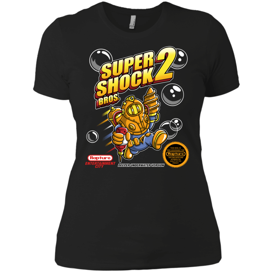 T-Shirts Black / X-Small Super Shock Bros 2 Women's Premium T-Shirt