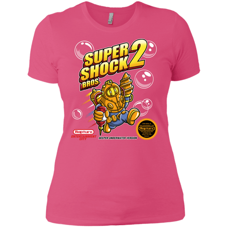 T-Shirts Hot Pink / X-Small Super Shock Bros 2 Women's Premium T-Shirt