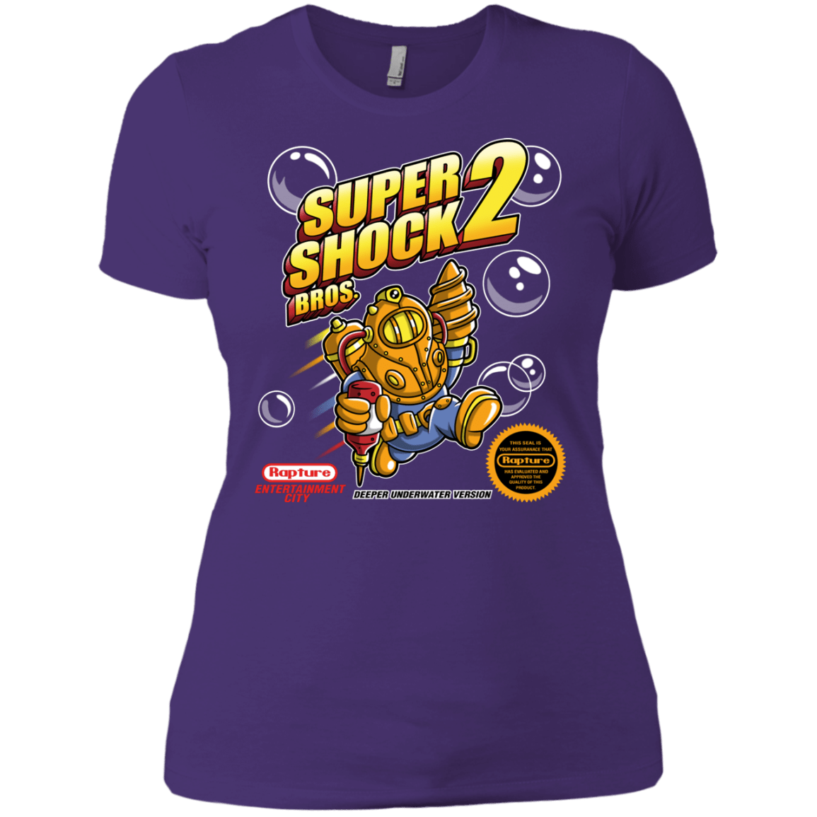 T-Shirts Purple / X-Small Super Shock Bros 2 Women's Premium T-Shirt