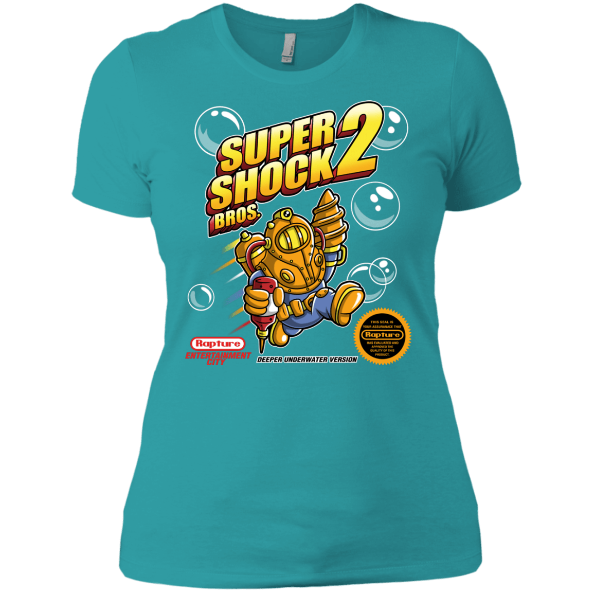 T-Shirts Tahiti Blue / X-Small Super Shock Bros 2 Women's Premium T-Shirt