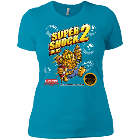T-Shirts Turquoise / X-Small Super Shock Bros 2 Women's Premium T-Shirt