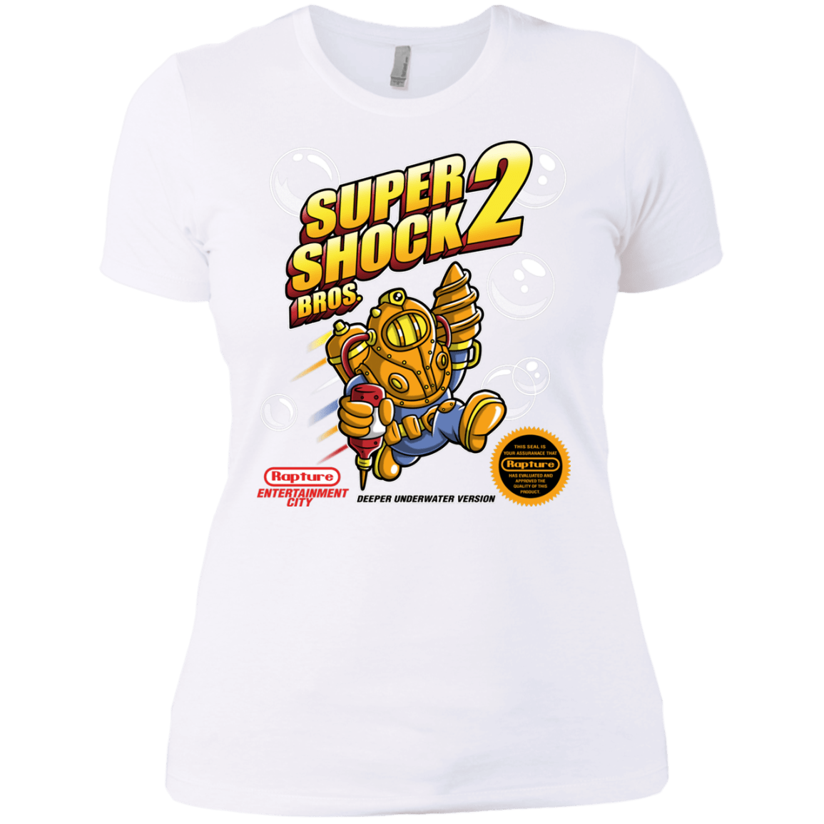 T-Shirts White / X-Small Super Shock Bros 2 Women's Premium T-Shirt