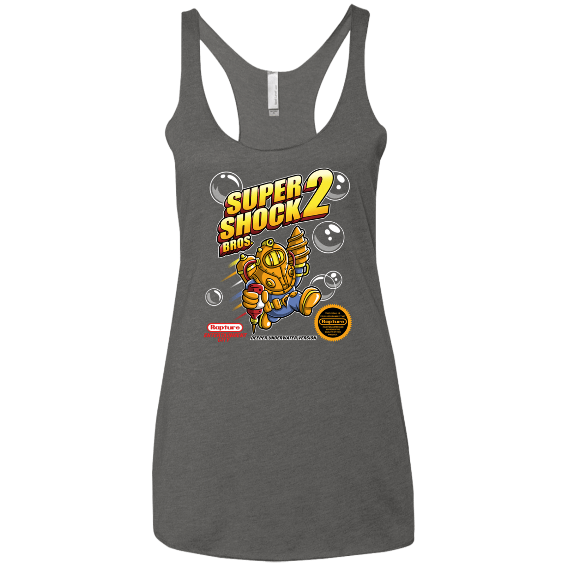 T-Shirts Premium Heather / X-Small Super Shock Bros 2 Women's Triblend Racerback Tank