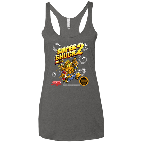 T-Shirts Premium Heather / X-Small Super Shock Bros 2 Women's Triblend Racerback Tank