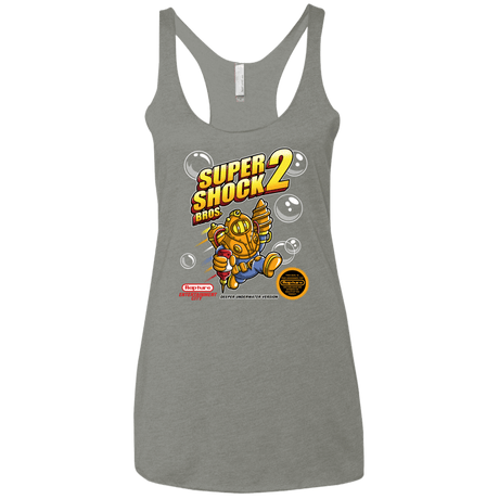 T-Shirts Venetian Grey / X-Small Super Shock Bros 2 Women's Triblend Racerback Tank