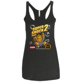 T-Shirts Vintage Black / X-Small Super Shock Bros 2 Women's Triblend Racerback Tank