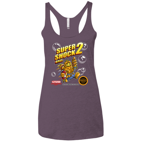 T-Shirts Vintage Purple / X-Small Super Shock Bros 2 Women's Triblend Racerback Tank