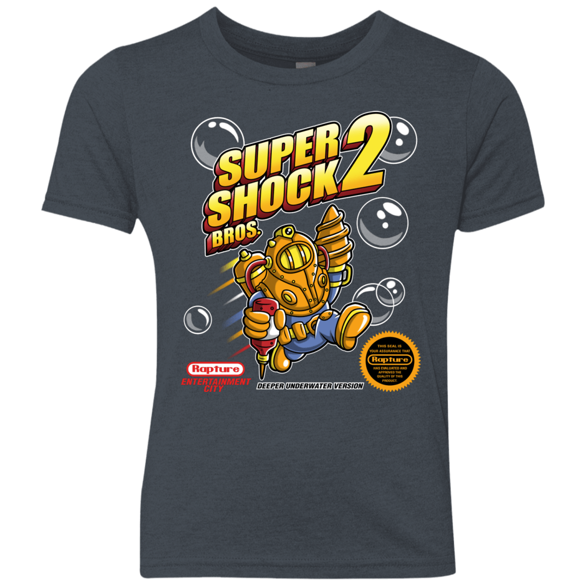 T-Shirts Vintage Navy / YXS Super Shock Bros 2 Youth Triblend T-Shirt