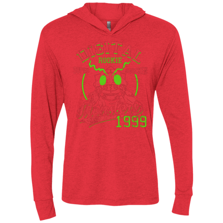 T-Shirts Vintage Red / X-Small Super Shocker Triblend Long Sleeve Hoodie Tee