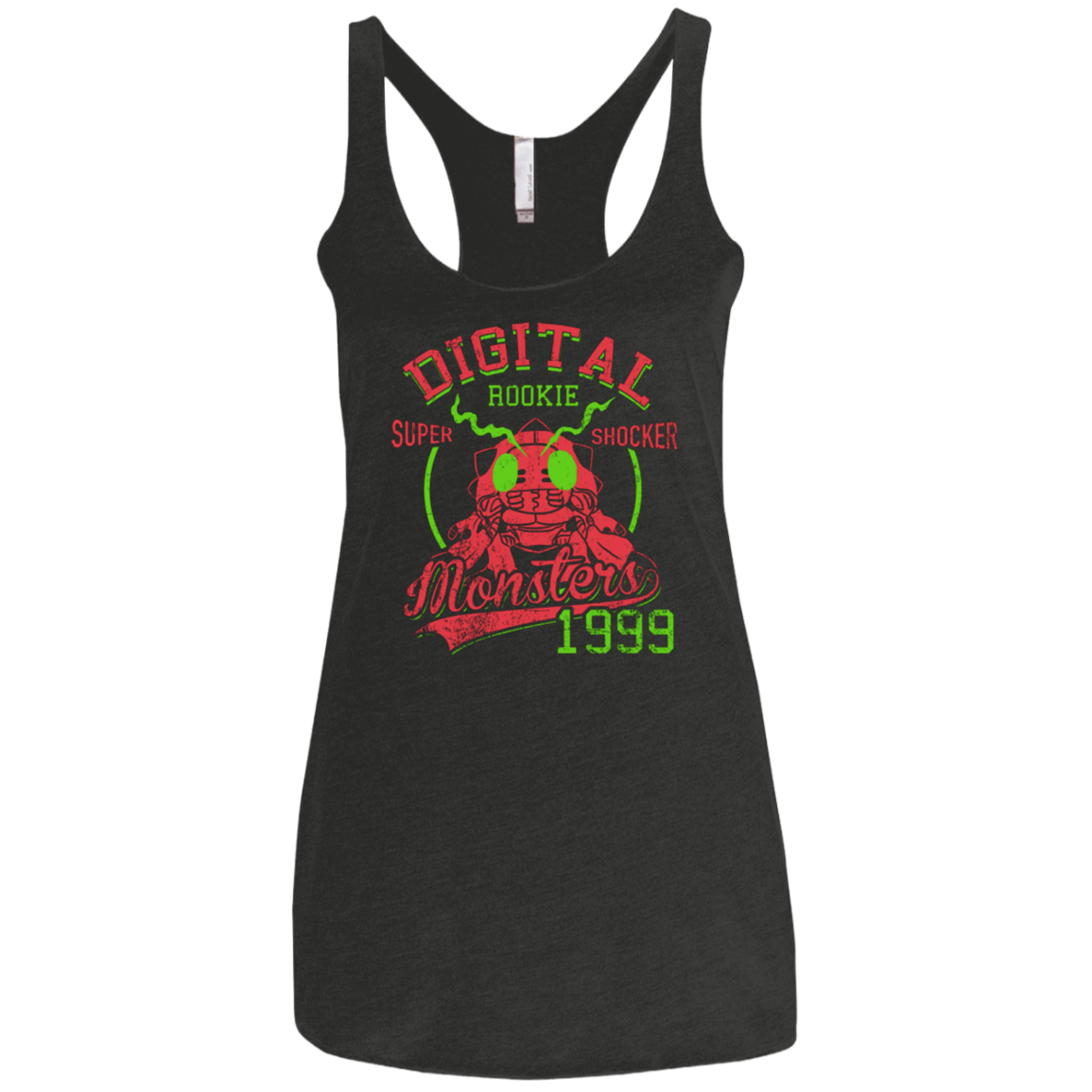T-Shirts Vintage Black / X-Small Super Shocker Women's Triblend Racerback Tank