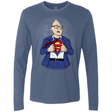 T-Shirts Indigo / S Super Sloth Men's Premium Long Sleeve